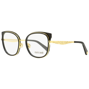 Roberto Cavalli Square Eyeglasses RC5093 001 Black/Gold 53mm 5093